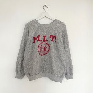vintage 70s 80s soft faded M.I.T. sweatshirt university college MIT maryland O/S